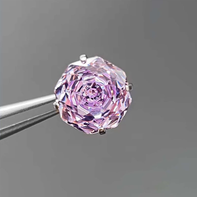 Geomeetrilised titanioum kõrvarõngad kaheksakandilise kujundusega, tsirkoon, G23 titani sulam, sisemine kinnitus