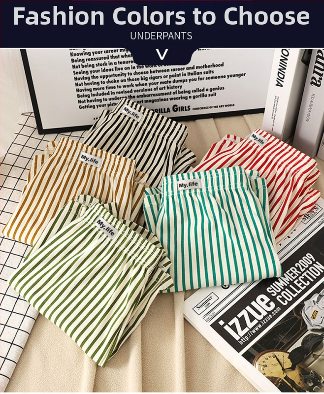 Мъжки памучни боксерки, свободен крой, модел райета/мрежа, основен плат 95-100% памук, средна талия