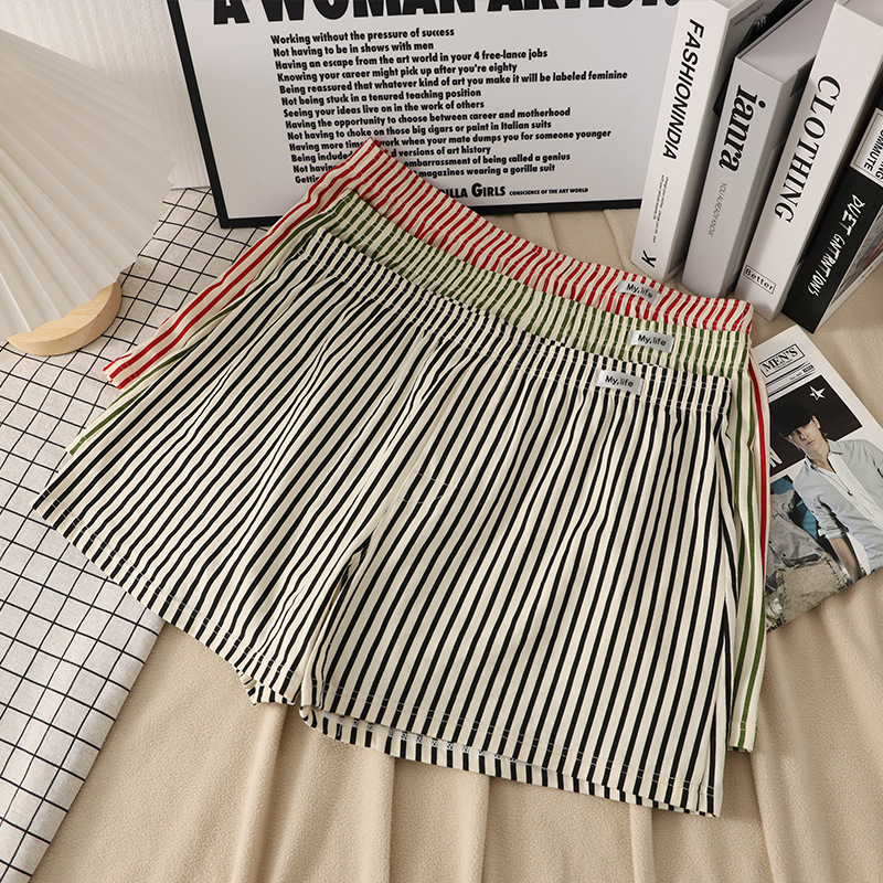 Мъжки памучни боксерки, свободен крой, модел райета/мрежа, основен плат 95-100% памук, средна талия