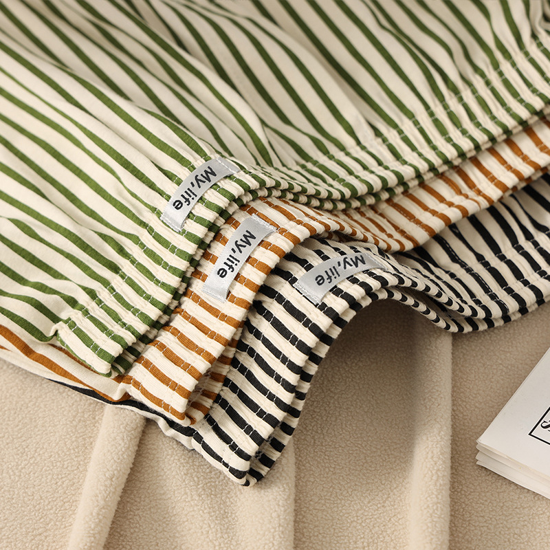 Мъжки памучни боксерки, свободен крой, модел райета/мрежа, основен плат 95-100% памук, средна талия