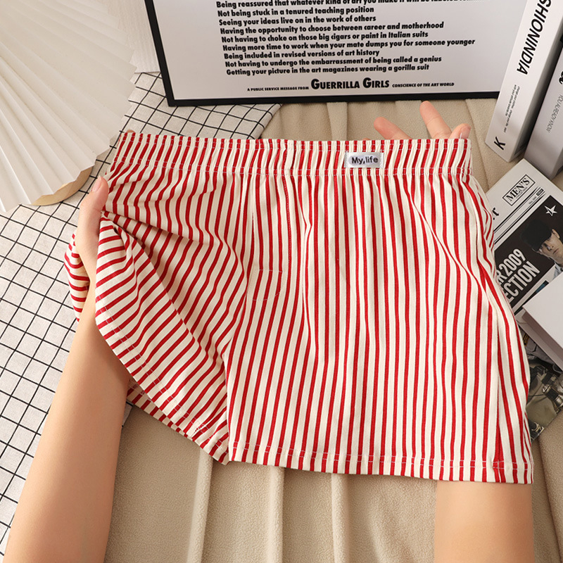 Мъжки памучни боксерки, свободен крой, модел райета/мрежа, основен плат 95-100% памук, средна талия