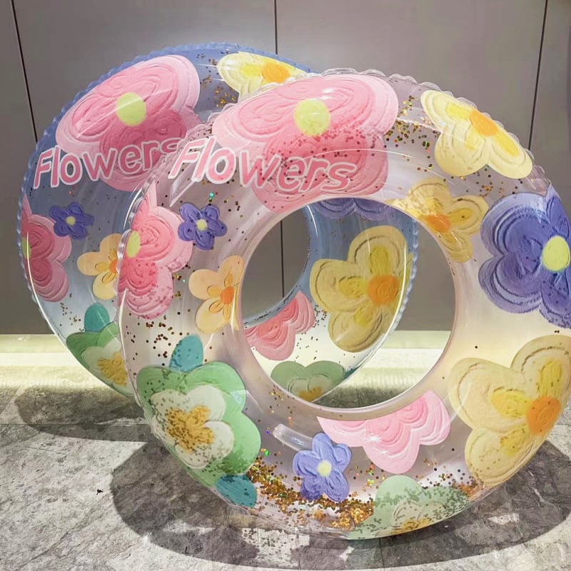 Bērnu peldēšanas gredzens, PVC materiāls, vienkrāsains dizains