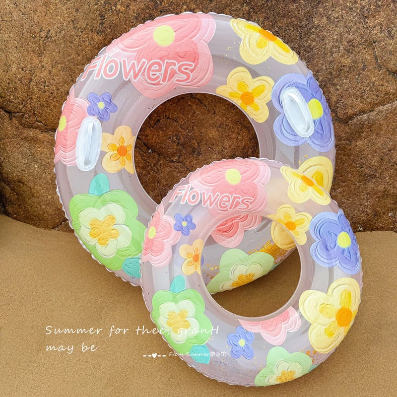 Bērnu peldēšanas gredzens, PVC materiāls, vienkrāsains dizains