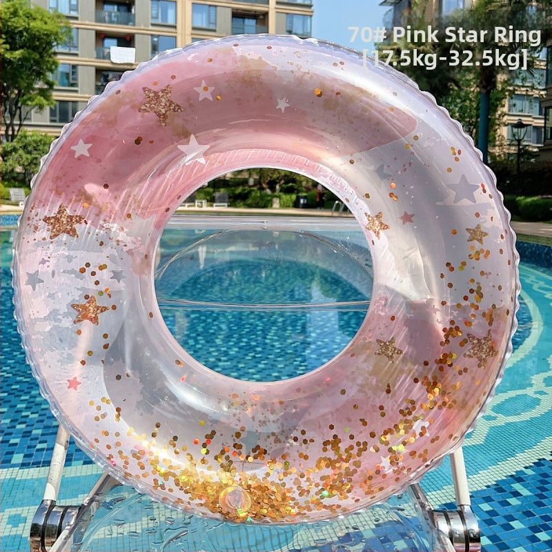 Bērnu peldēšanas gredzens, PVC materiāls, vienkrāsains dizains