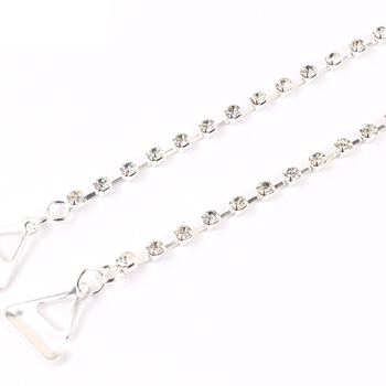 Carefree fish Rhinestone презрамки за сутиен – Неслизащи се, невидими, регулируеми метални презрамки с кристали и перли