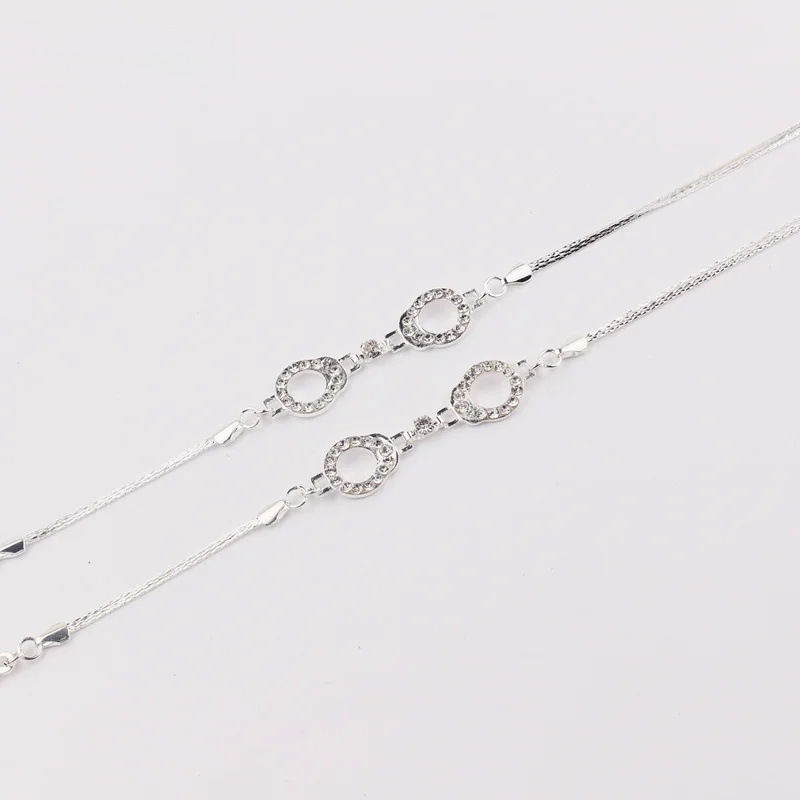 Carefree fish Rhinestone презрамки за сутиен – Неслизащи се, невидими, регулируеми метални презрамки с кристали и перли