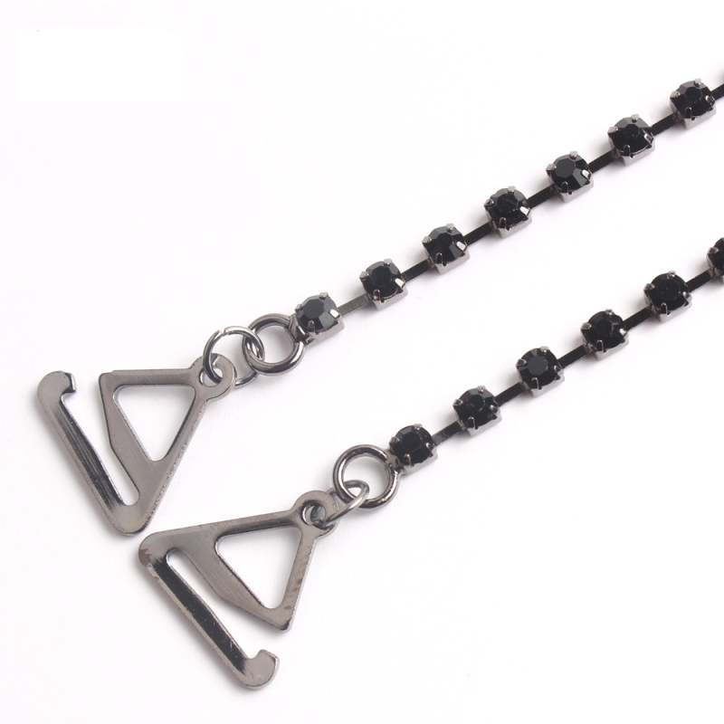 Carefree fish Rhinestone презрамки за сутиен – Неслизащи се, невидими, регулируеми метални презрамки с кристали и перли