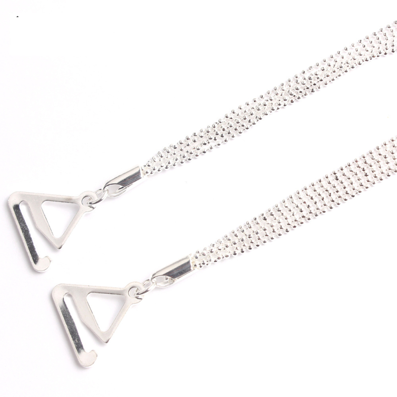 Carefree fish Rhinestone презрамки за сутиен – Неслизащи се, невидими, регулируеми метални презрамки с кристали и перли