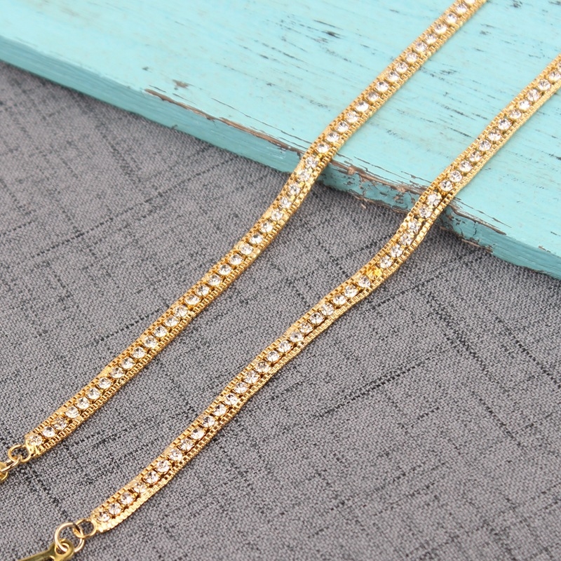 Carefree fish Rhinestone презрамки за сутиен – Неслизащи се, невидими, регулируеми метални презрамки с кристали и перли