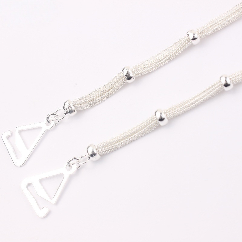 Carefree fish Rhinestone презрамки за сутиен – Неслизащи се, невидими, регулируеми метални презрамки с кристали и перли