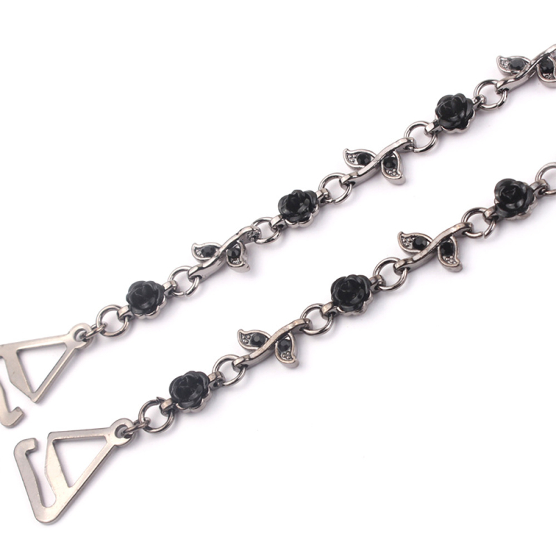 Carefree fish Rhinestone презрамки за сутиен – Неслизащи се, невидими, регулируеми метални презрамки с кристали и перли