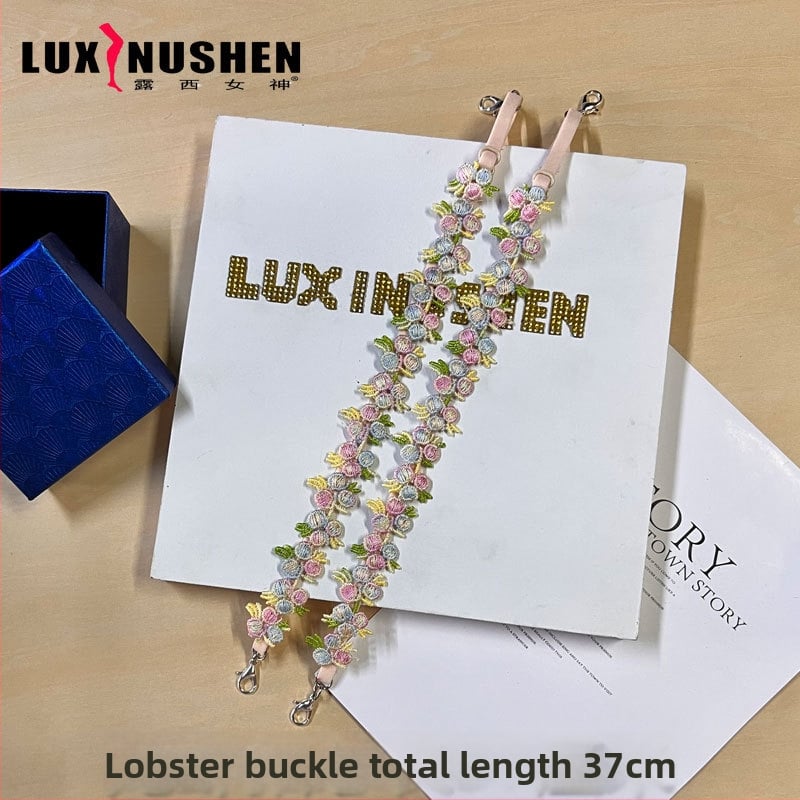 Κεντημένο δαντελένιο φόρεμα-slip με λεπτές τιράντες, νάιλον, διαφανείς λεπτομέρειες, άνοιξη 2024