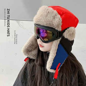 Vaikų Lei Feng skrybėlė žiemai, kupolo viršus, be krašto, 6–12 mėnesių ir 1–2 metų amžiaus