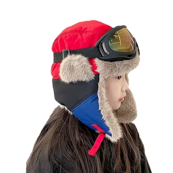 Vaikų Lei Feng skrybėlė žiemai, kupolo viršus, be krašto, 6–12 mėnesių ir 1–2 metų amžiaus