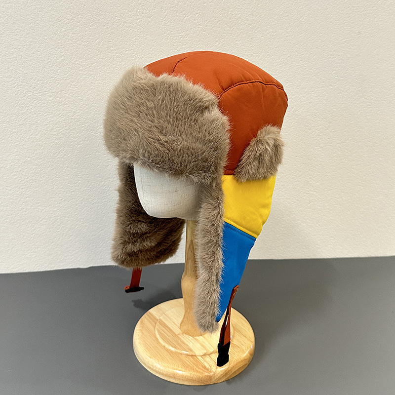 Vaikų Lei Feng skrybėlė žiemai, kupolo viršus, be krašto, 6–12 mėnesių ir 1–2 metų amžiaus