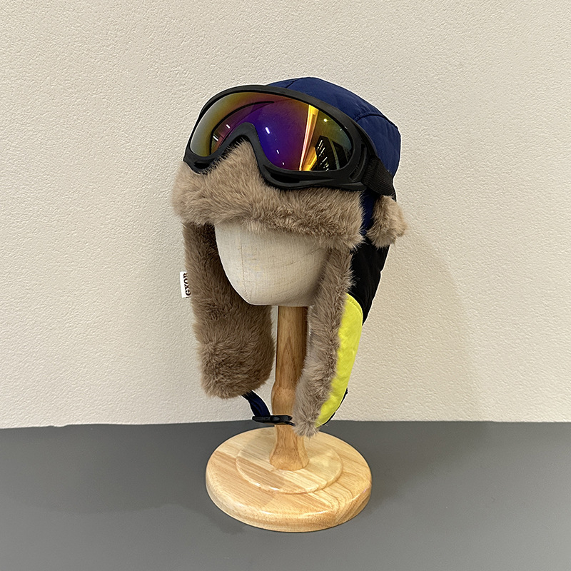 Vaikų Lei Feng skrybėlė žiemai, kupolo viršus, be krašto, 6–12 mėnesių ir 1–2 metų amžiaus