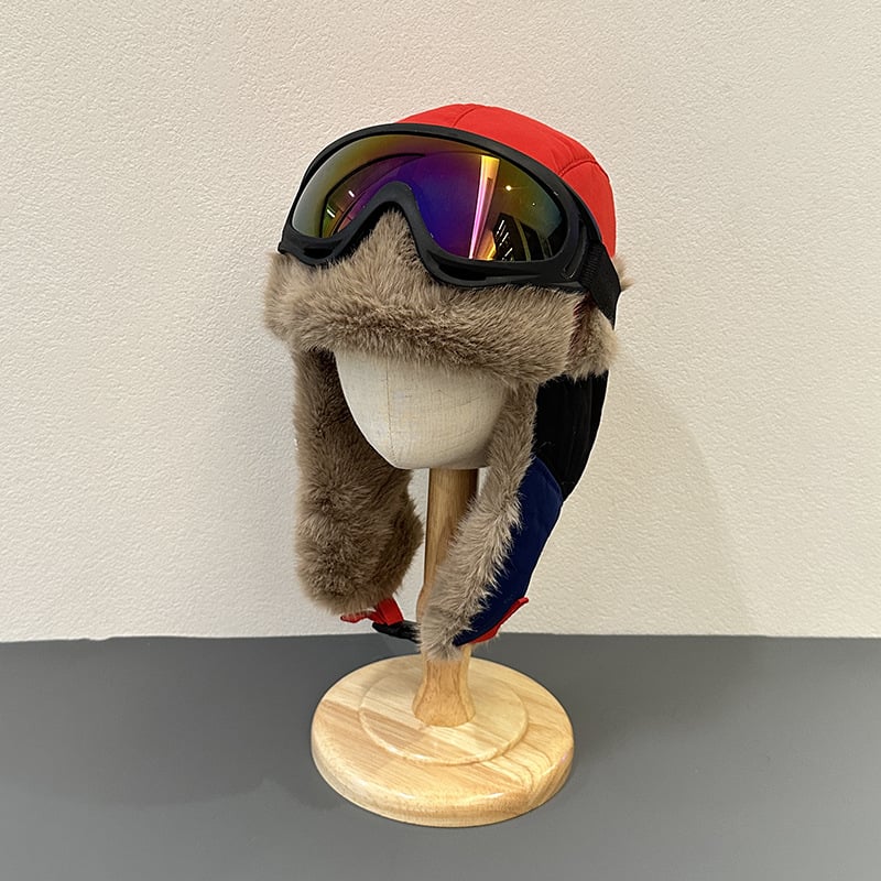 Vaikų Lei Feng skrybėlė žiemai, kupolo viršus, be krašto, 6–12 mėnesių ir 1–2 metų amžiaus