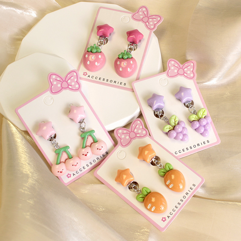 Dječje naušnice na klipsu | Ručno izrađene, Mittiz, plastika/smola, Séria Princeza, Likovi iz crtanih filmova