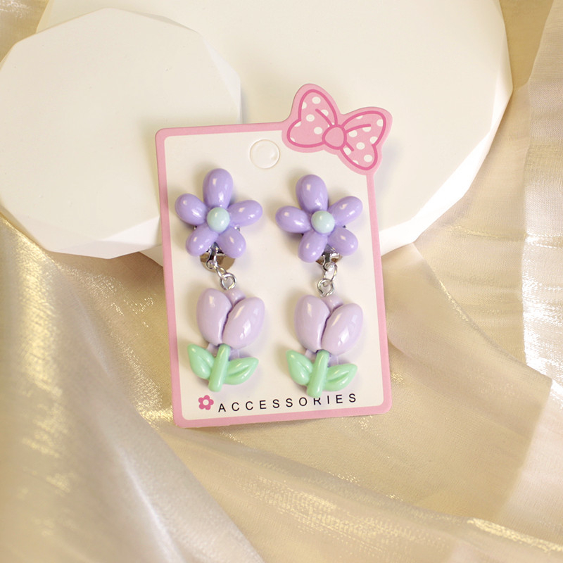 Dječje naušnice na klipsu | Ručno izrađene, Mittiz, plastika/smola, Séria Princeza, Likovi iz crtanih filmova