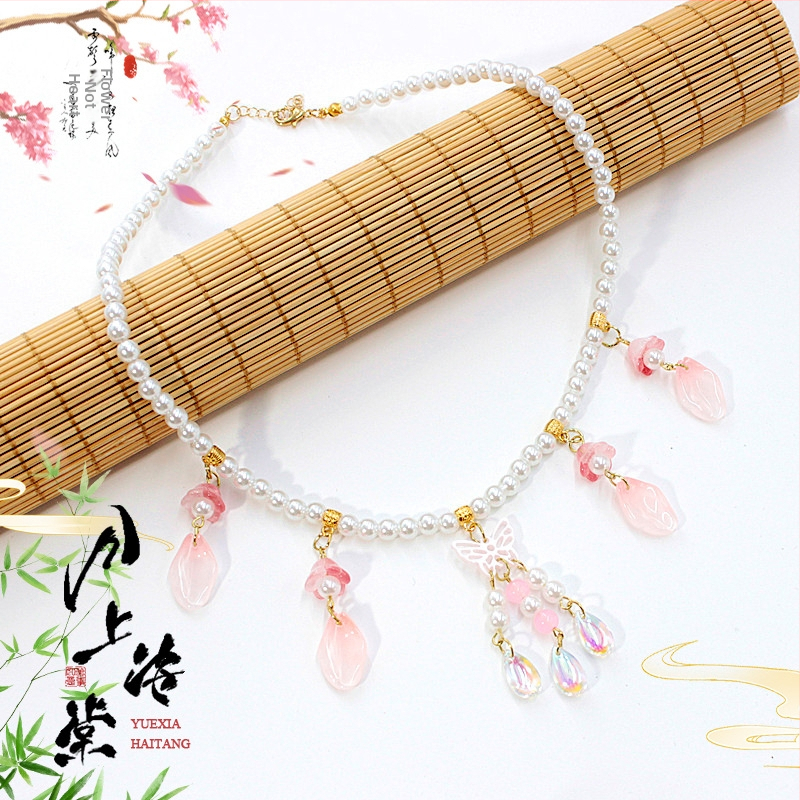 Vaikų ausų klipsų rinkinys - senovinis stilius, rankų darbo stiklo detalės su vaisių ir lapų motyvais