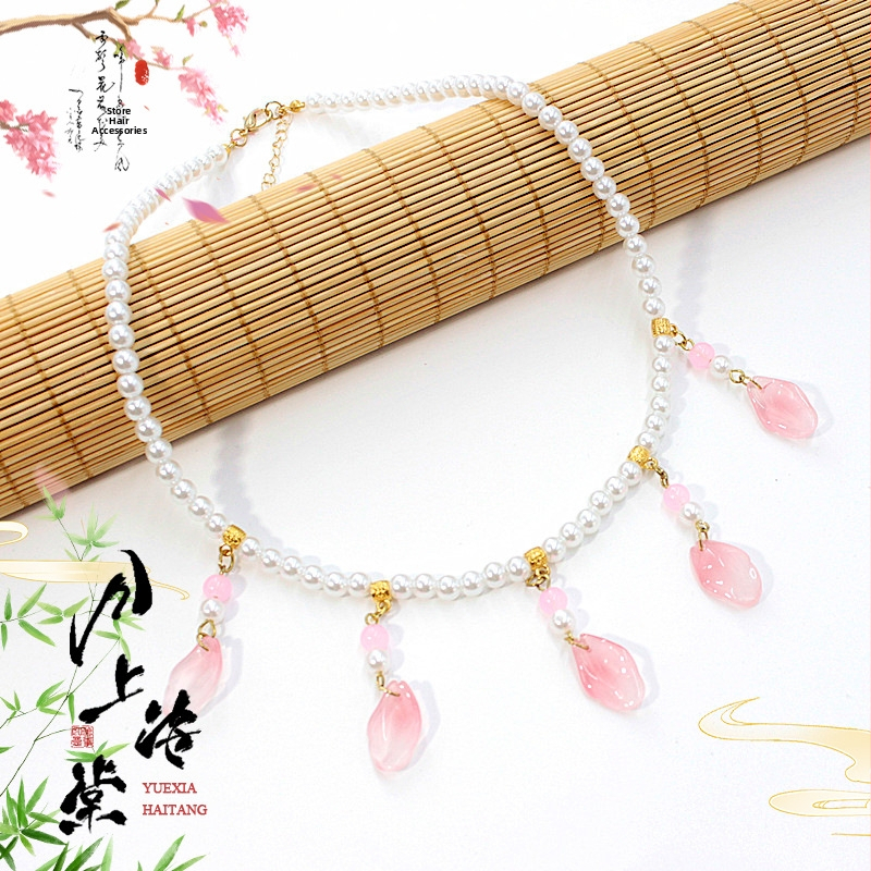 Vaikų ausų klipsų rinkinys - senovinis stilius, rankų darbo stiklo detalės su vaisių ir lapų motyvais