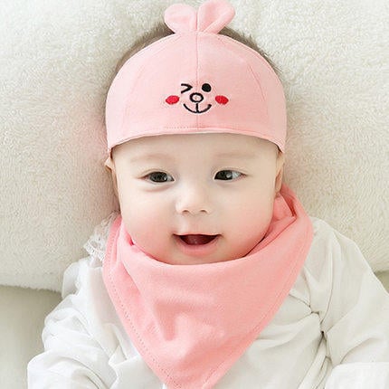 Medvilninė kūdikių kepurė, kvėpuojanti ir šilta, plonas dizainas, 0–12 mėnesių, pavasaris, siuvinėjimas
