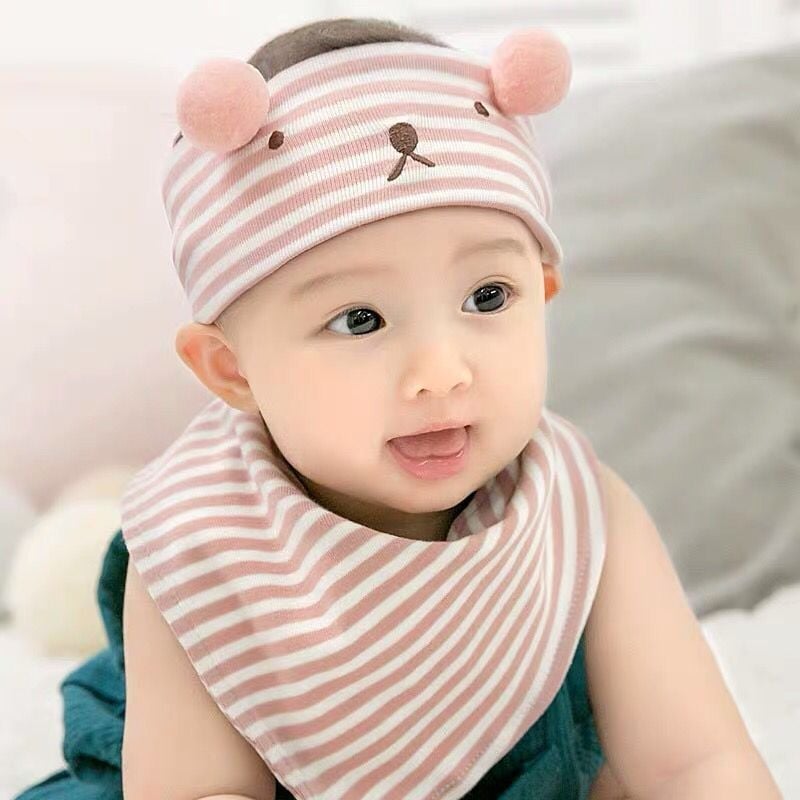 Medvilninė kūdikių kepurė, kvėpuojanti ir šilta, plonas dizainas, 0–12 mėnesių, pavasaris, siuvinėjimas