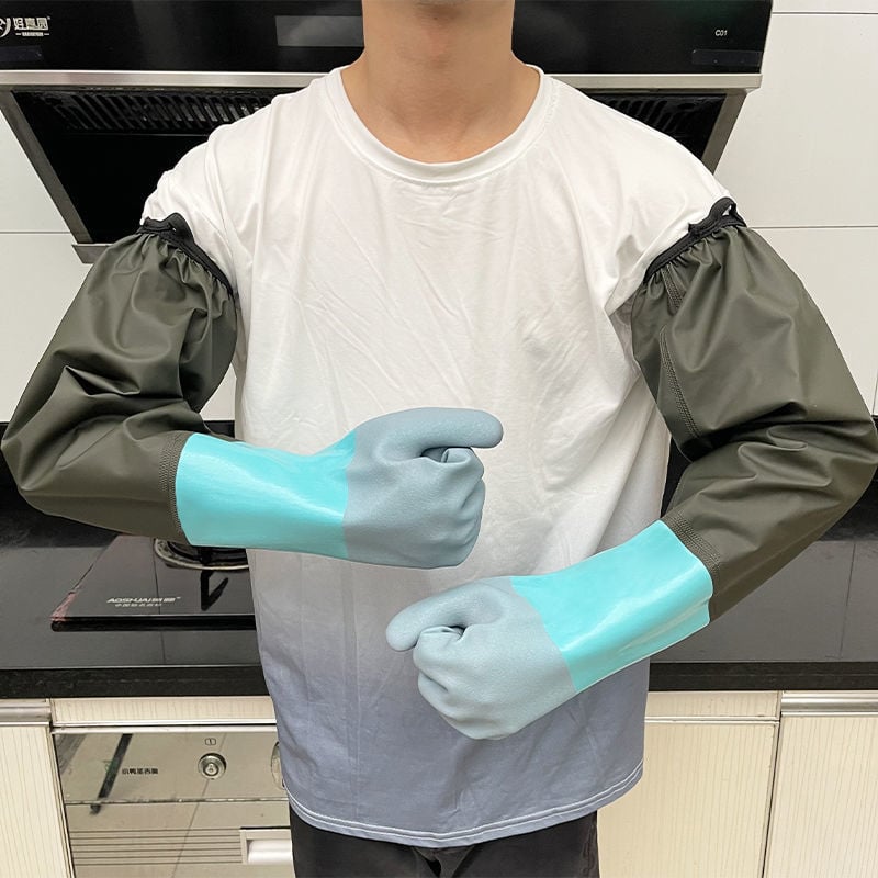 Pramoninės žvejybos pirštinės – alyvoms atsparios, vandeniui atsparios, neslystančios, rūgštims ir šarminėms atsparios, dilimui atsparios