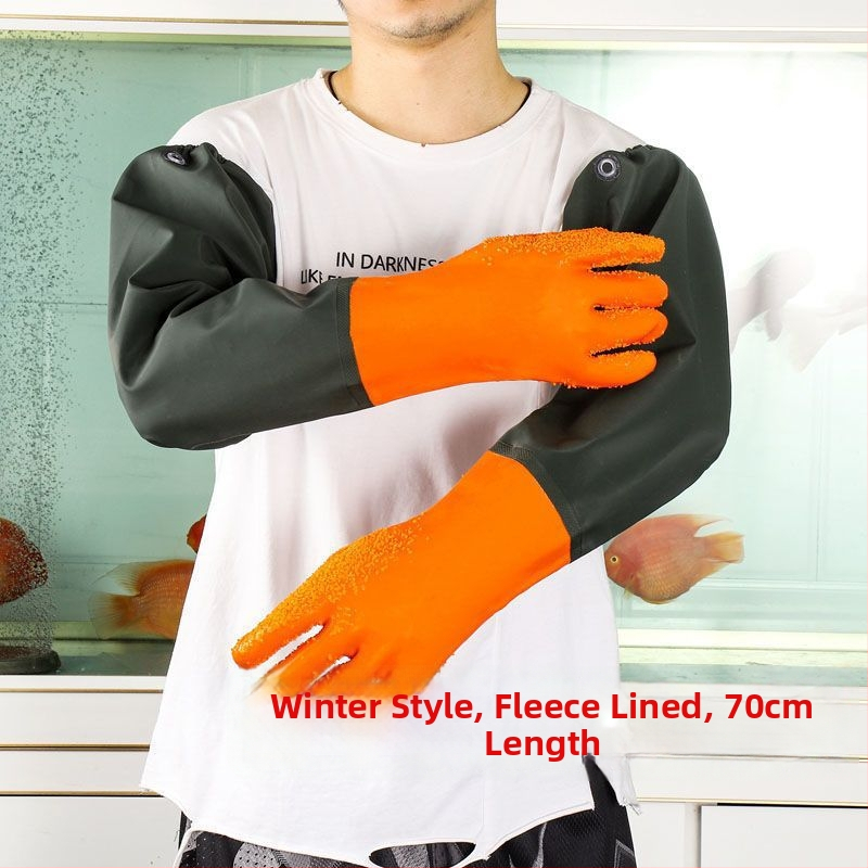 Pramoninės žvejybos pirštinės – alyvoms atsparios, vandeniui atsparios, neslystančios, rūgštims ir šarminėms atsparios, dilimui atsparios