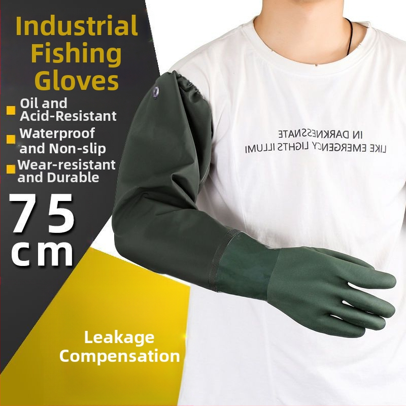 Pramoninės žvejybos pirštinės – alyvoms atsparios, vandeniui atsparios, neslystančios, rūgštims ir šarminėms atsparios, dilimui atsparios