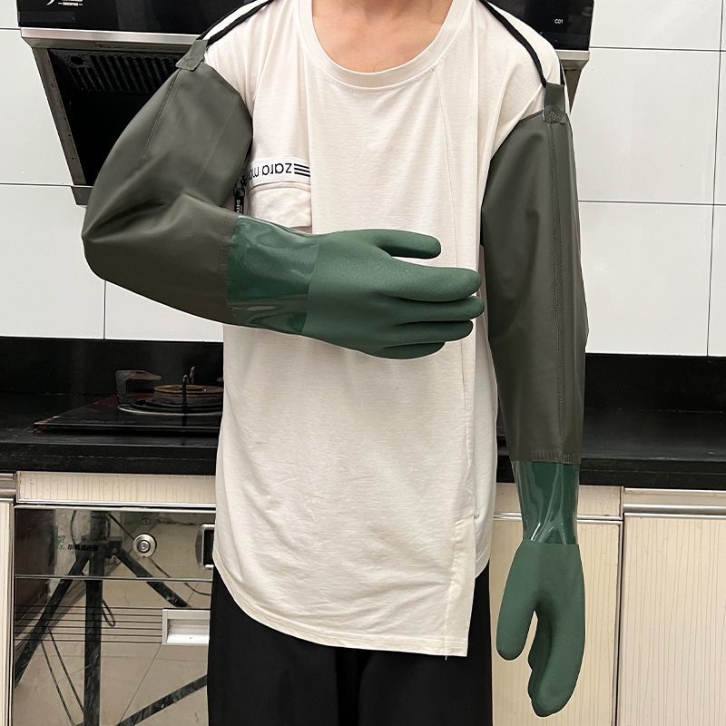 Pramoninės žvejybos pirštinės – alyvoms atsparios, vandeniui atsparios, neslystančios, rūgštims ir šarminėms atsparios, dilimui atsparios