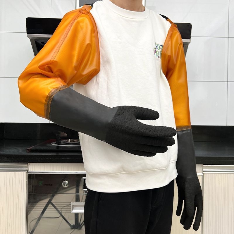 Pramoninės žvejybos pirštinės – alyvoms atsparios, vandeniui atsparios, neslystančios, rūgštims ir šarminėms atsparios, dilimui atsparios