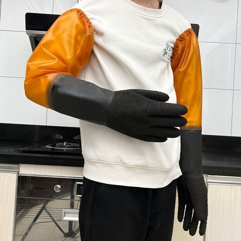 Pramoninės žvejybos pirštinės – alyvoms atsparios, vandeniui atsparios, neslystančios, rūgštims ir šarminėms atsparios, dilimui atsparios