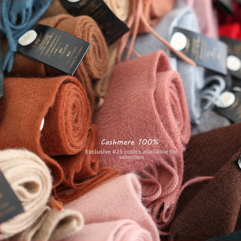 Blue enough Σάλι από 100% cashmere, ύφανση warp knitting, ζεστό για τον χειμώνα, unisex