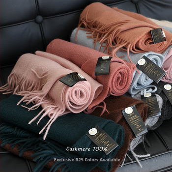 Blue enough Σάλι από 100% cashmere, ύφανση warp knitting, ζεστό για τον χειμώνα, unisex