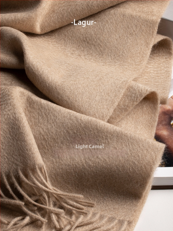 Blue enough Σάλι από 100% cashmere, ύφανση warp knitting, ζεστό για τον χειμώνα, unisex