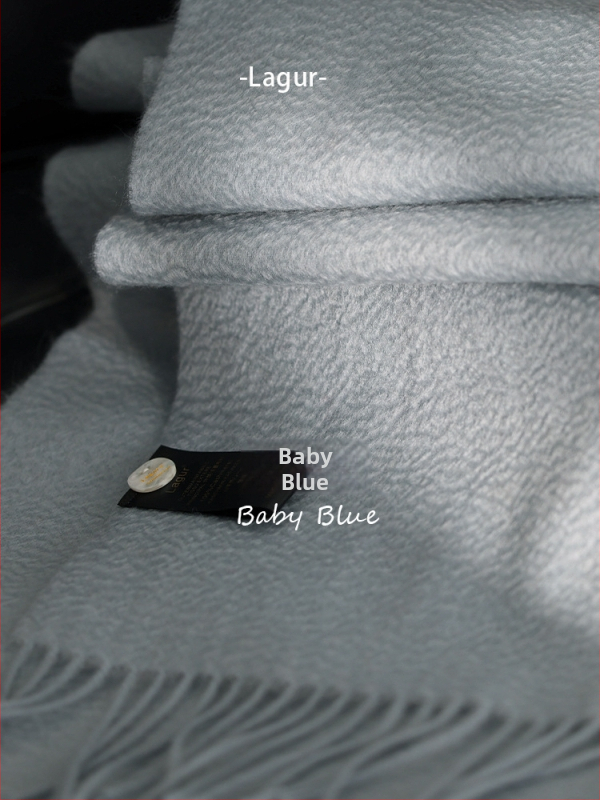 Blue enough Σάλι από 100% cashmere, ύφανση warp knitting, ζεστό για τον χειμώνα, unisex