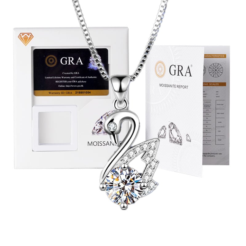 Moissanito pakabukas su dėžutės tipo grandine, mišinių akmenų įdėklas, elektroplakavimas, prekės ženklas XKC XINKAICHENG