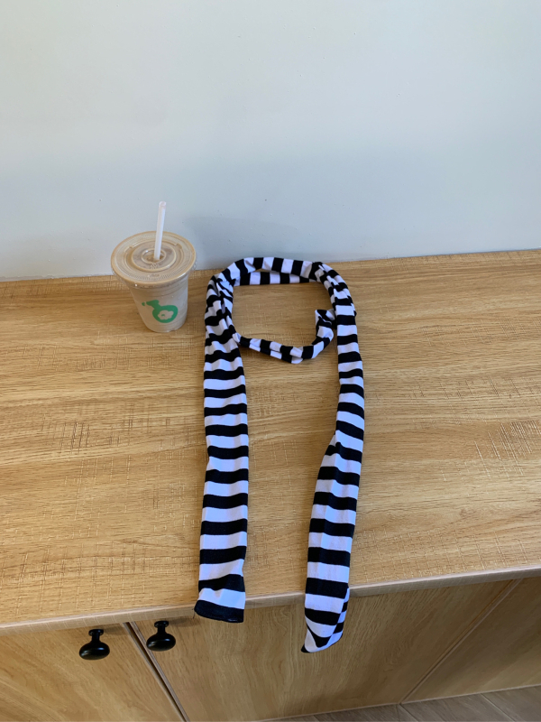 Šal od pamuka s prugama, Harajuku-punk stil, jednostavno pletenje, topao za četiri sezone, originalni dizajn