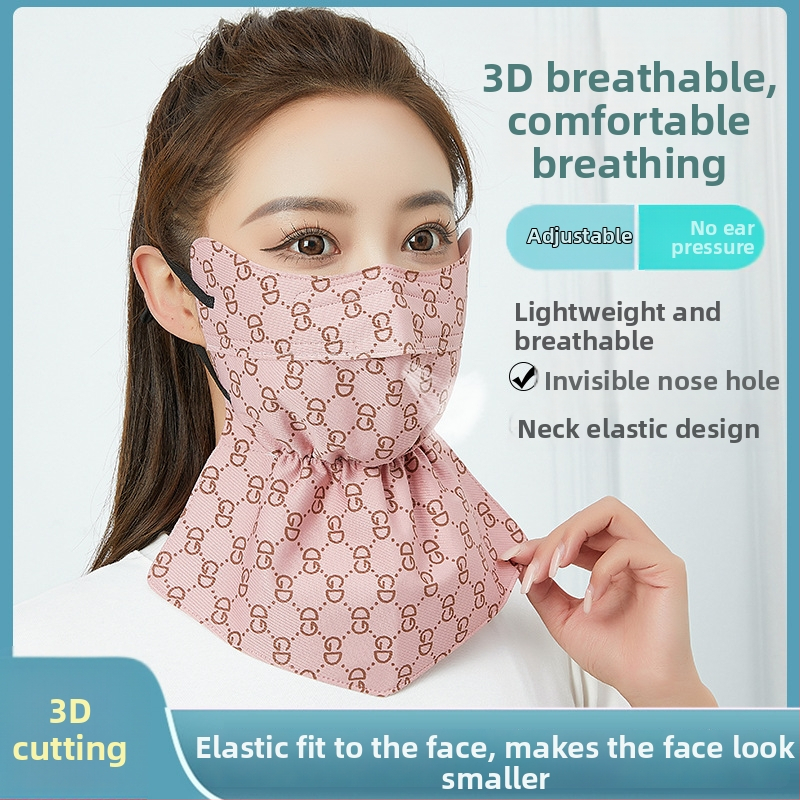 Защитна маска срещу слънцето за колоездене с дълга принтирана яка за врата — полуобхващащ дизайн, полиестерна тъкан, съдържание полиестер 81–95%, защита на очите