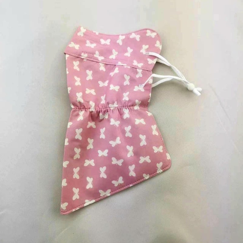 Saules aizsardzības maska velosipēdistam ar garu izdrukātu kakla šalli — daļēji pārklājošs dizains, poliester audums, 81–95% poliester saturs, acu aizsardzība