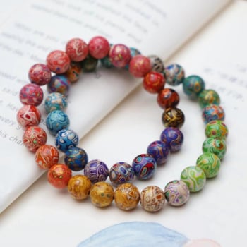 Lakuoti karoliukai apyrankėms — rankų darbo, natūralūs, poliruoti; Kinijos stilius, DIY aksesuarai