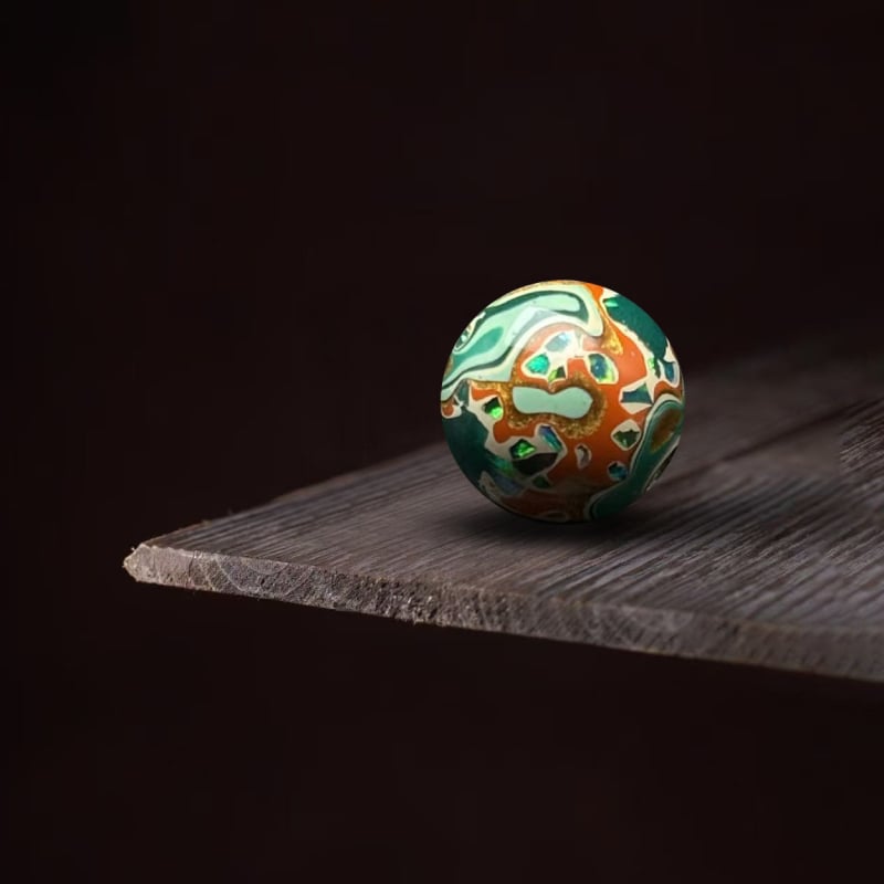 Lakuoti karoliukai apyrankėms — rankų darbo, natūralūs, poliruoti; Kinijos stilius, DIY aksesuarai