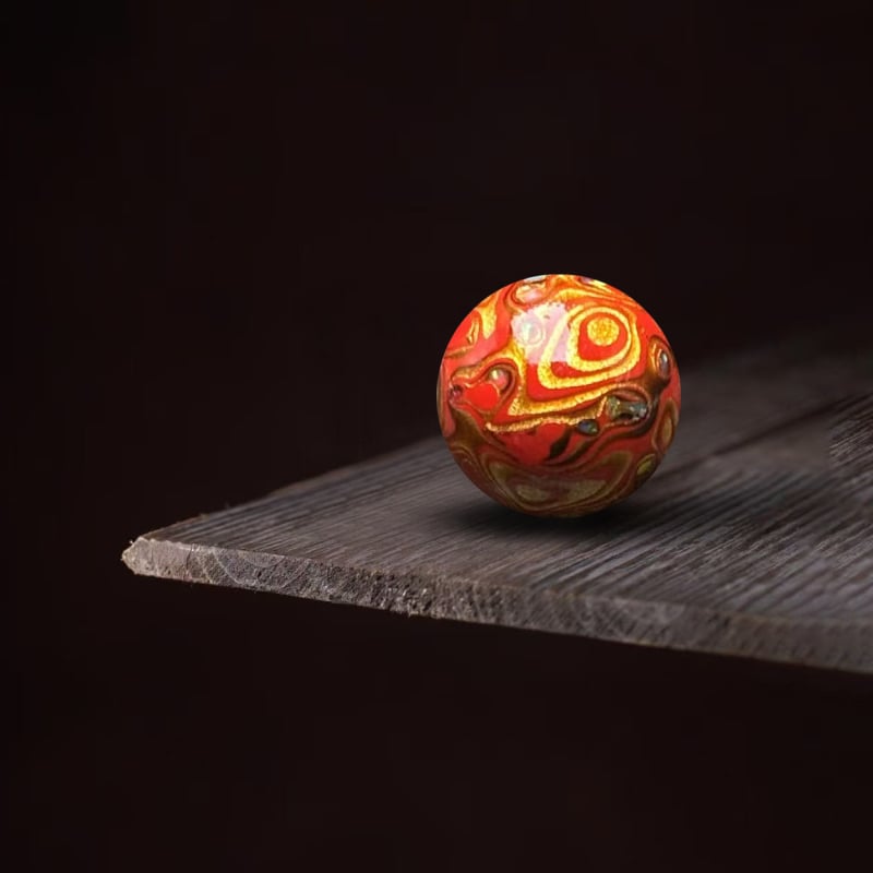 Lakuoti karoliukai apyrankėms — rankų darbo, natūralūs, poliruoti; Kinijos stilius, DIY aksesuarai