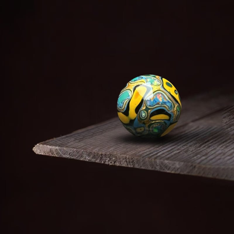 Lakuoti karoliukai apyrankėms — rankų darbo, natūralūs, poliruoti; Kinijos stilius, DIY aksesuarai