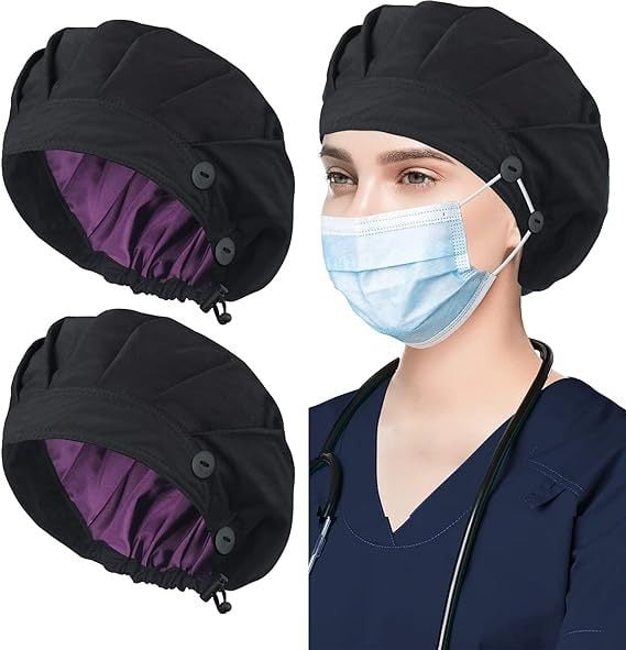 Naiste beret, lillemustriga, puuvillane twill, kupoliline kuju