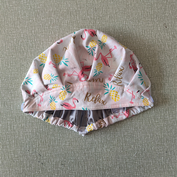 Naiste beret, lillemustriga, puuvillane twill, kupoliline kuju