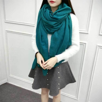 Poliesterio šalikas, korėjietiško stiliaus, vienos spalvos, visiems metų laikams, dviguba naudojimo galimybė