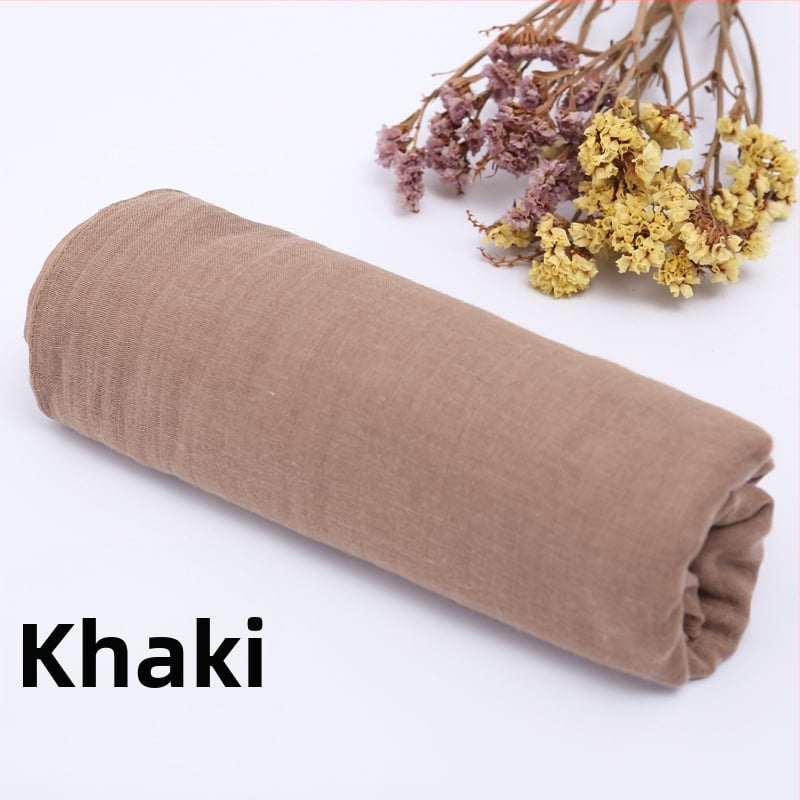 Poliesterio šalikas, korėjietiško stiliaus, vienos spalvos, visiems metų laikams, dviguba naudojimo galimybė