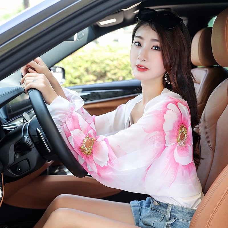 Naistele pikk päikesekaitserõngas käele, õhuke suvine disain, UV-kaitse, akrilkiud, peamise kiudude sisaldus ≤10%, sobib rattasõiduks ja sõiduks